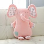 Peluche douce rose, compagnon idéal pour les tout-petits