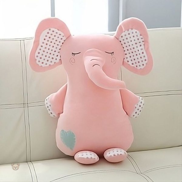 Éléphant câlin en peluche, parfait pour le confort des enfants