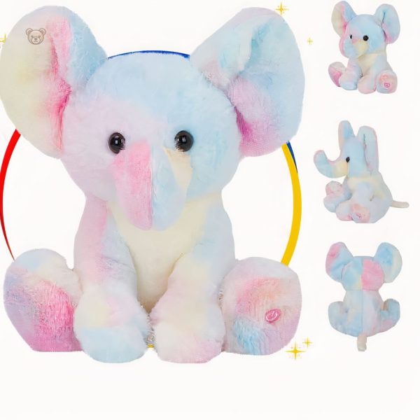 Peluche douce éléphant, lumière douce pour la nuit