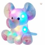 Veilleuse éléphant en peluche, compagnon nocturne pour enfants