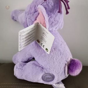 Éléphant en peluche violet, idéal pour le câlin des tout-petits