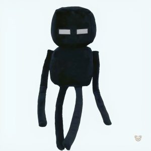 Peluche Enderman Minecraft noire douce pour enfant gamer