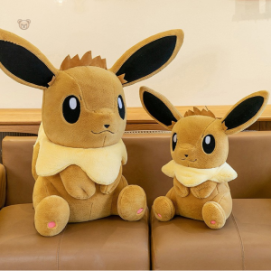 Peluche évoli Pokémon douce et assise pour câlins