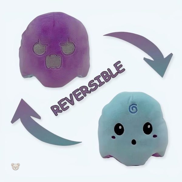 peluche-fantome-reversible-violet-bleu-lumineuse-doux-1 Peluche fantôme réversible violet et bleu lumineux