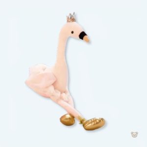 Peluche flamant rose blanche douce pour la décoration de chambre