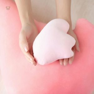 Câlin doux en peluche, couleur rose clair, déco tendance