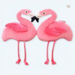 Peluche flamant rose géant doux pour chambre d'enfant