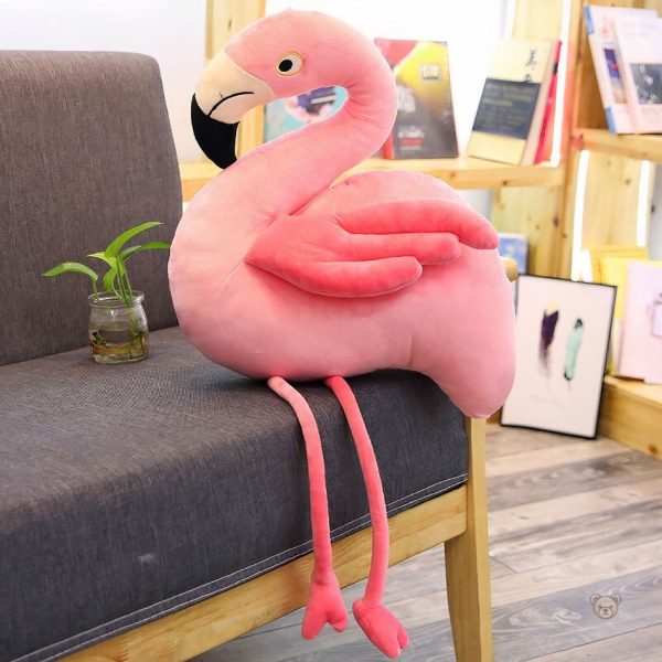 Flamant rose géant en peluche, décoration pour la chambre