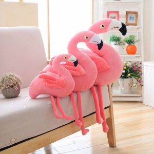 Flamant rose géant, peluche adorée pour les petits