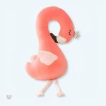 Peluche flamant rose douce pour chambre d'enfant