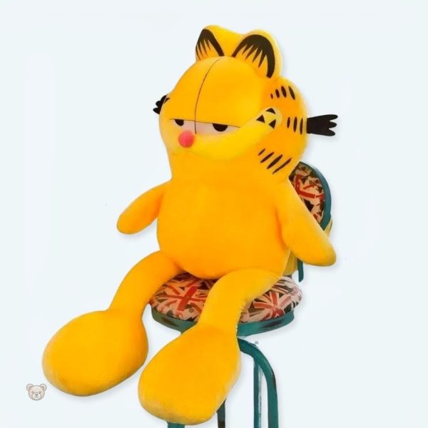 peluche-garfield-geante-douce-chat-orange-calin-cosy-1 Peluche Garfield géante douce et câline en forme de chat orange