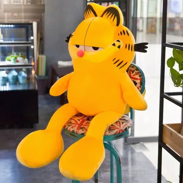 Chat en peluche Garfield géant, doux et réconfortant pour tous