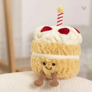 Cadeau en peluche gâteau, parfait pour la fête des amoureux
