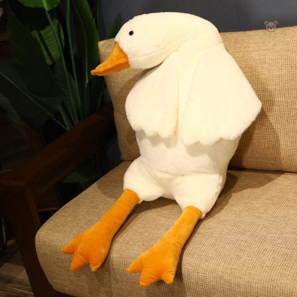 Grand canard en peluche, idéal pour les enfants