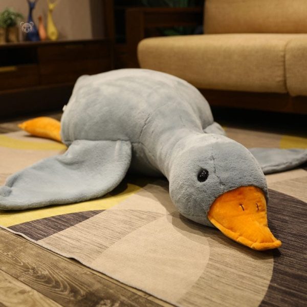 Canard en peluche géante, compagnon