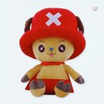 Peluche géante Chopper rouge douce et câline One Piece