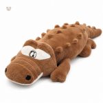Crocodile géant aux yeux ronds, parfait pour les câlins