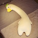 Peluche géante oie au long cou
