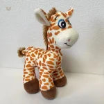 Peluche girafe aux gros yeux douce et câline