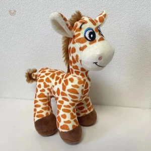 Peluche girafe aux gros yeux douce et câline