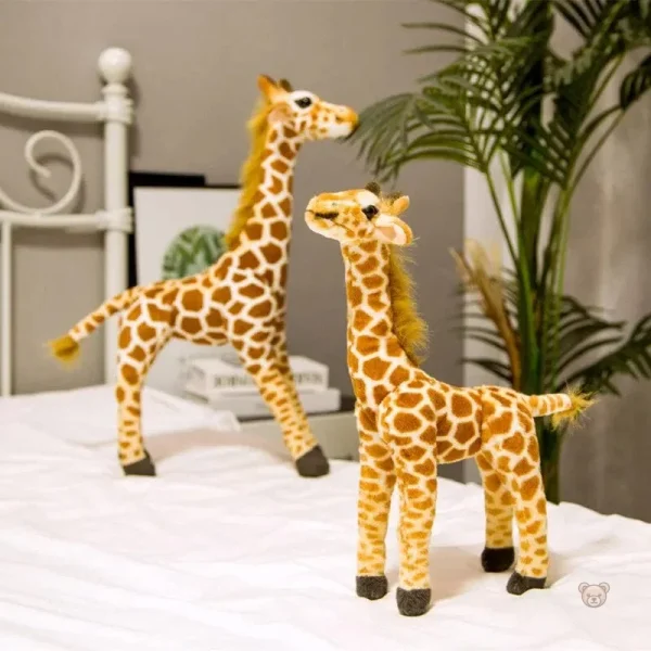 peluche-girafe-douce-et-joyeuse-1 Peluche girafe douce et joyeuse pour câlins réconfortants