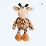 Peluche girafe douce pour enfants, câlin réaliste en jungle