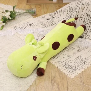 Peluche girafe géante verte