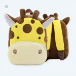 Peluche girafe douce en sac à dos pour enfants