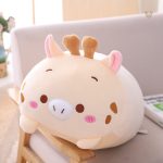 Peluche girafe squishmallow aux joues roses douce et câline