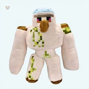 Peluche Golem Minecraft douce pour câlins d'enfant