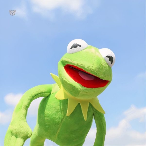 Grenouille en peluche Kermit, parfaite pour les câlins