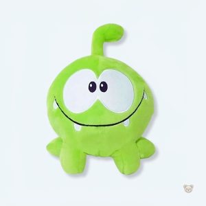 Peluche grenouille douce Om Nom verte pour câlins d'enfants
