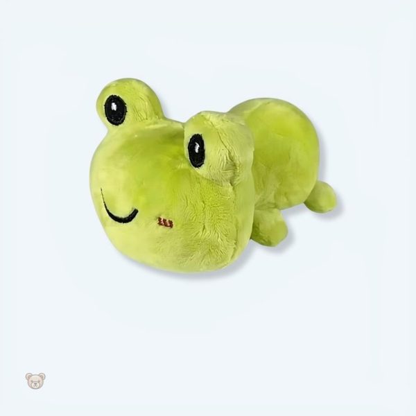 peluche-grenouille-verte-douce-enfant-caline-et-ludique-1 Peluche grenouille verte douce pour enfant