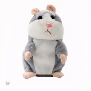 Jouet en peluche gris, idéal pour le jeu et la câlinothérapie