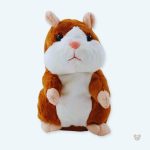 Peluche hamster marron interactif pour enfants