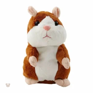 Jouet en peluche doux, hamster marron pour les petits
