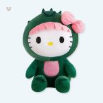 Peluche Hello Kitty dinosaure douce pour câlins d'enfants
