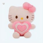 Peluche Hello Kitty douce en forme de cœur