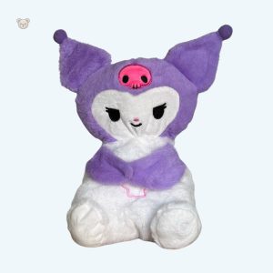 Peluche Hello Kitty Kuromi violette lumineuse pour la nuit