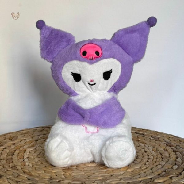 Peluche douce Kuromi en violet, veilleuse intégrée