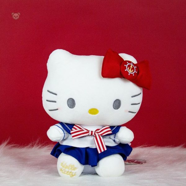 Doudou Hello Kitty marin, parfait pour les câlins d'enfants