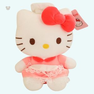 Peluche Hello Kitty rose douce pour câlins kawaii