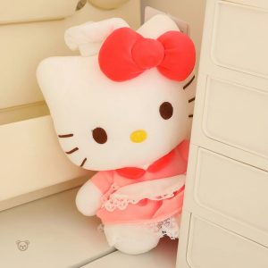 Peluche rose Hello Kitty, compagnon tendre pour les petits