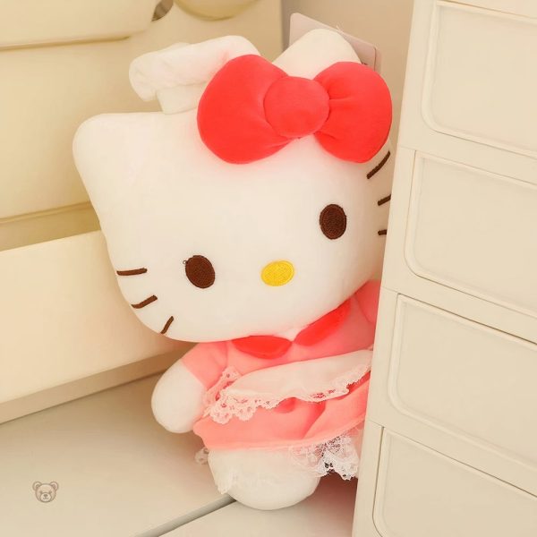 Peluche rose Hello Kitty, compagnon tendre pour les petits