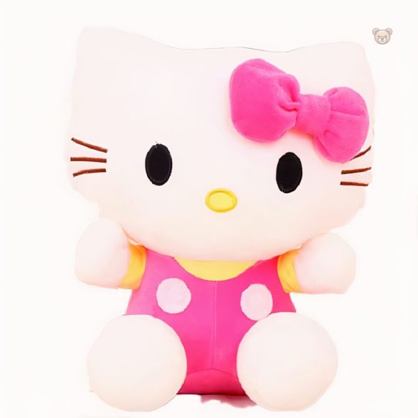 Peluche kawaii Hello Kitty en couleur rose