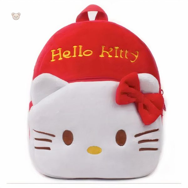 Peluche sac à dos Hello Kitty pour enfant, style kawaii adorable