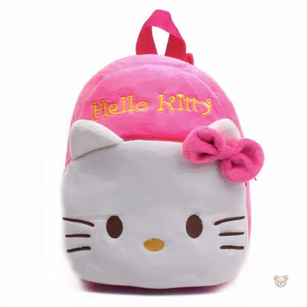 Sac à dos doux Hello Kitty, peluche kawaii pour enfants