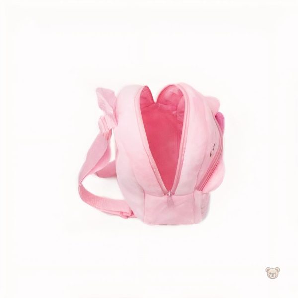 Peluche kawaii Hello Kitty en sac à dos rose