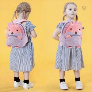 Doux sac à dos hérisson en peluche pour les petits