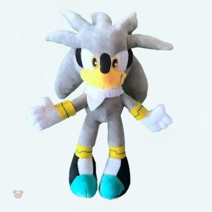 Peluche hérisson Sonic Silver douce pour câlins d'enfants